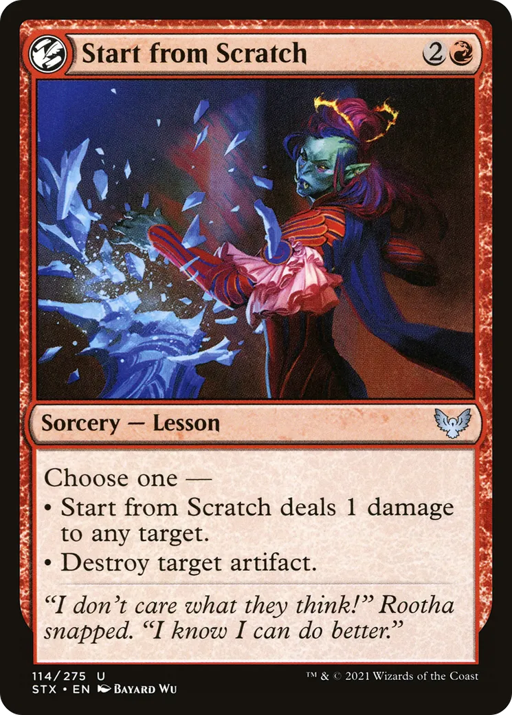 Start from Scratch — Strixhaven: School of Mages — Magic: The Gathering