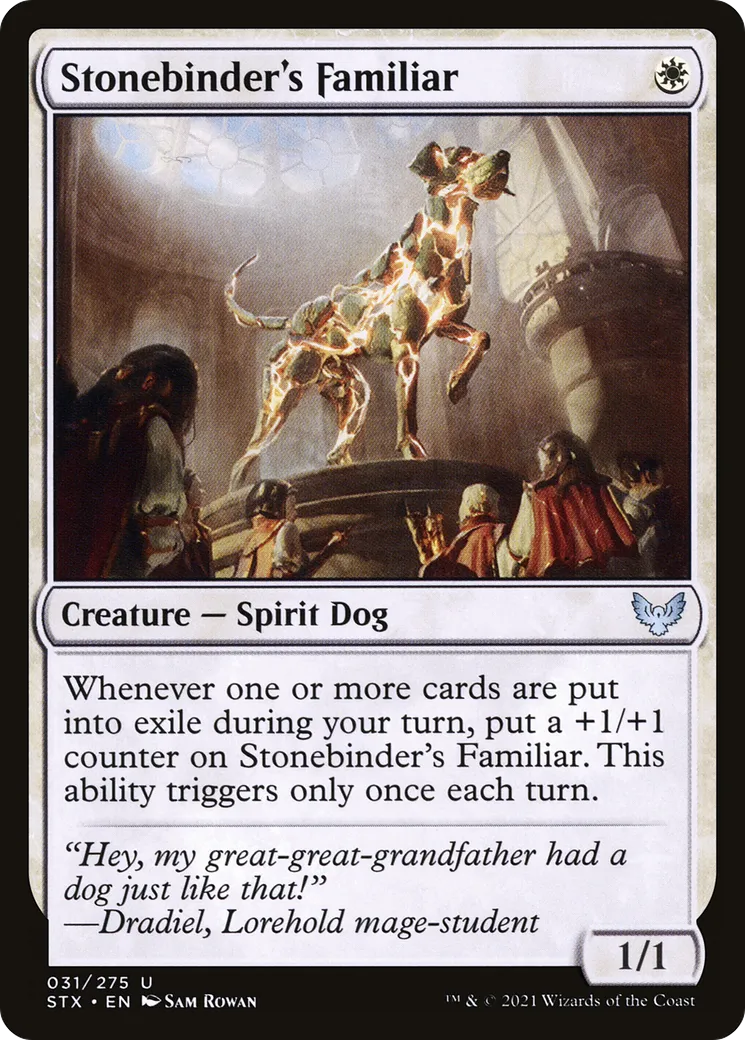 Stonebinder's Familiar — Strixhaven: School of Mages — Magic: The Gathering