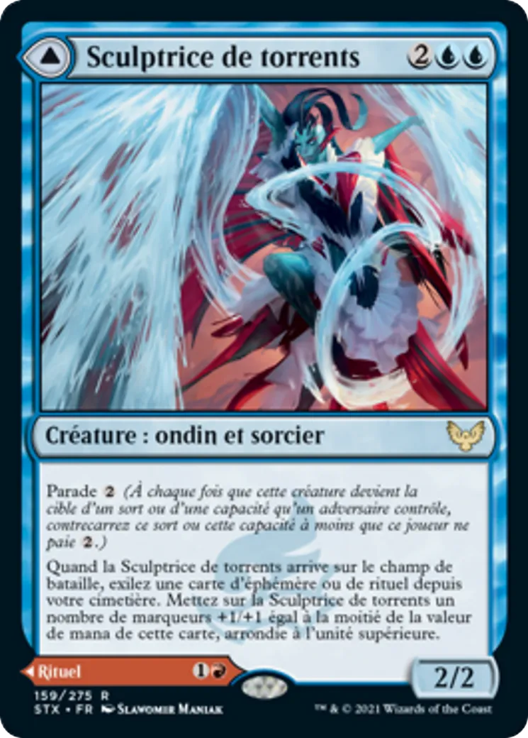 Sculptrice de torrents // Sonate pour lance-flammes — Strixhaven: School of Mages — Magic: The Gathering