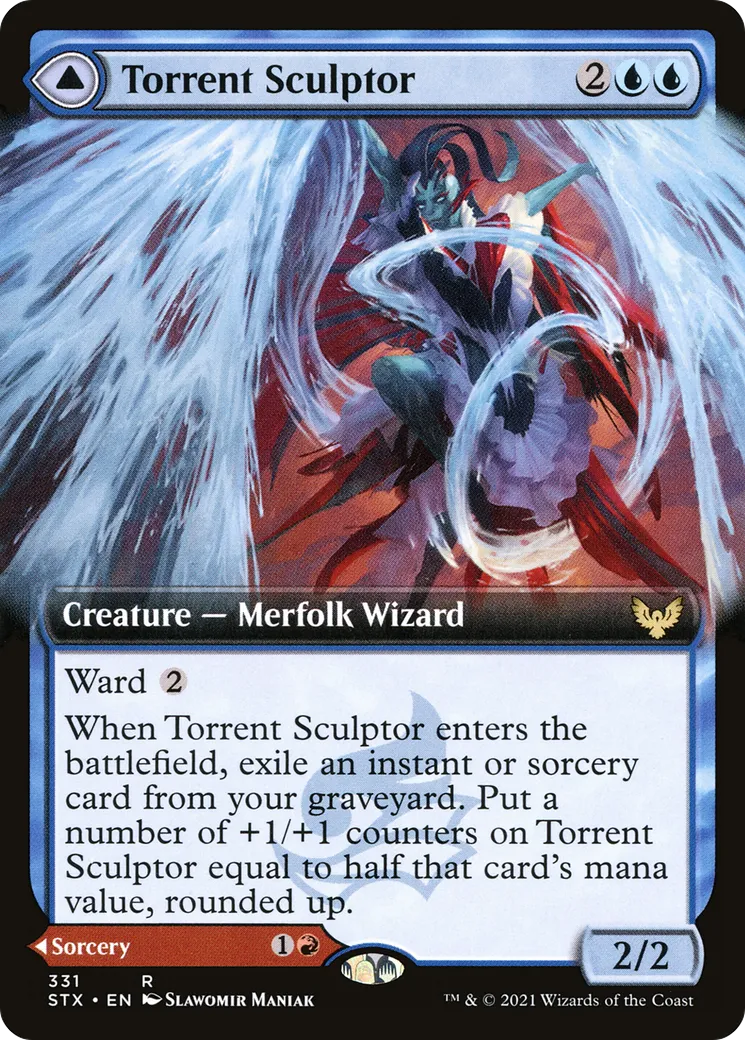 Torrent Sculptor // Flamethrower Sonata — Strixhaven: School of Mages — Magic: The Gathering