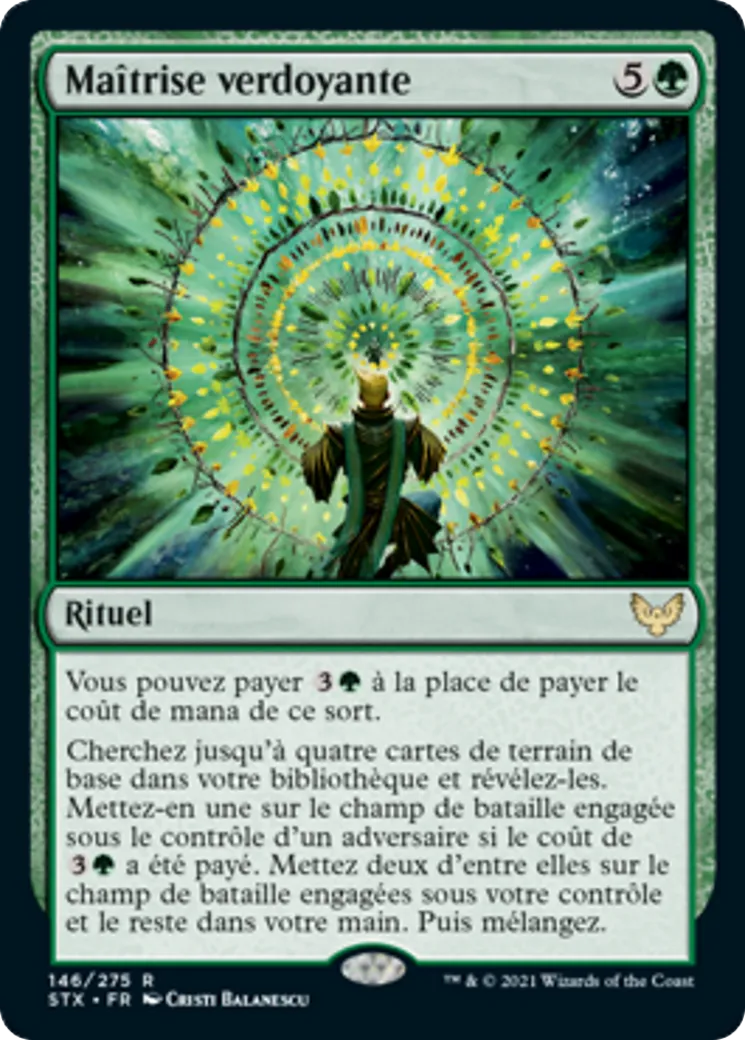 Maîtrise verdoyante — Strixhaven: School of Mages — Magic: The Gathering