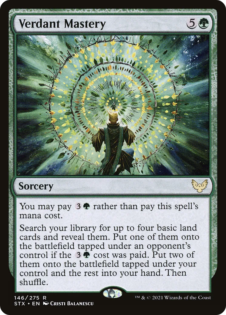 Maîtrise verdoyante — Strixhaven: School of Mages — Magic: The Gathering