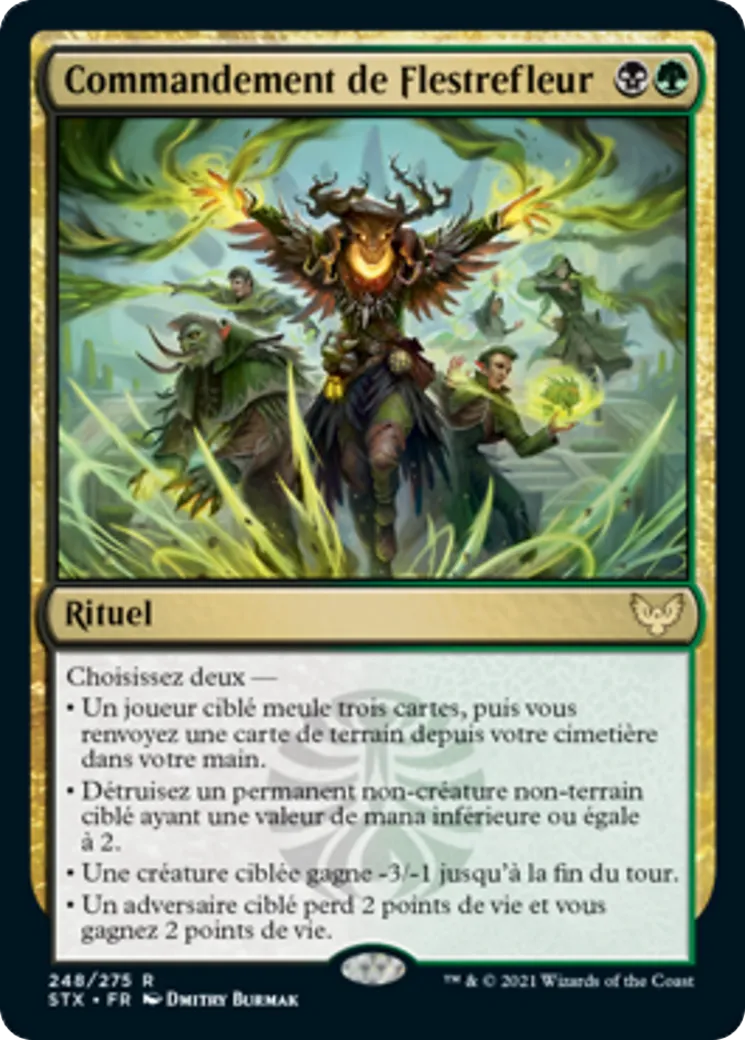 Commandement de Flestrefleur — Strixhaven: School of Mages — Magic: The Gathering