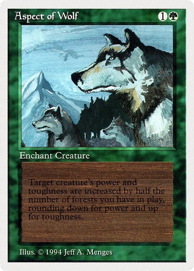 Aspect of Wolf — Summer Magic / Edgar — Magic: The Gathering
