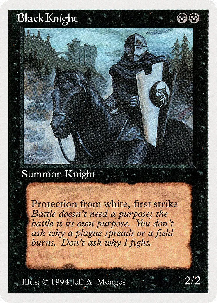 Black Knight — Summer Magic / Edgar — Magic: The Gathering