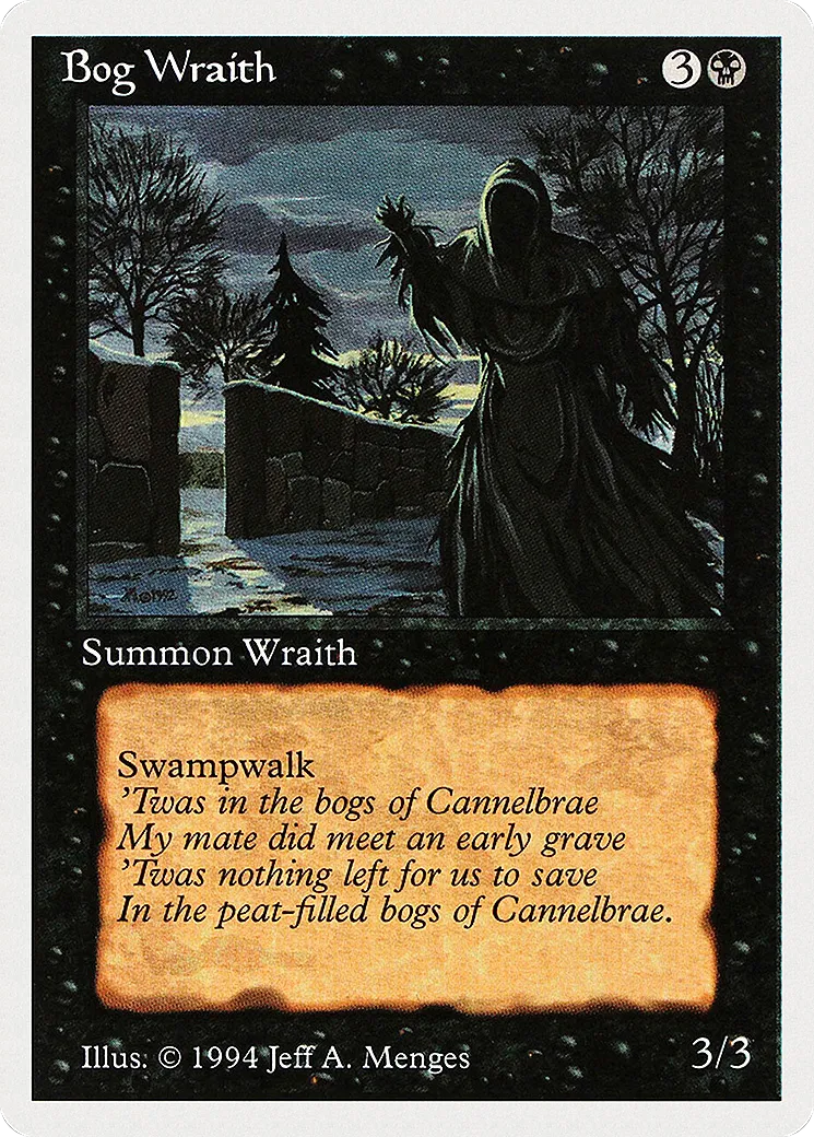 Bog Wraith — Summer Magic / Edgar — Magic: The Gathering