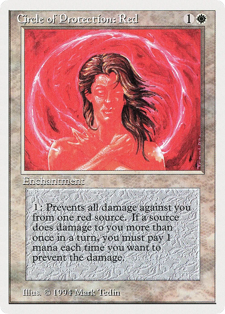Circle of Protection: Red — Summer Magic / Edgar — Magic: The Gathering