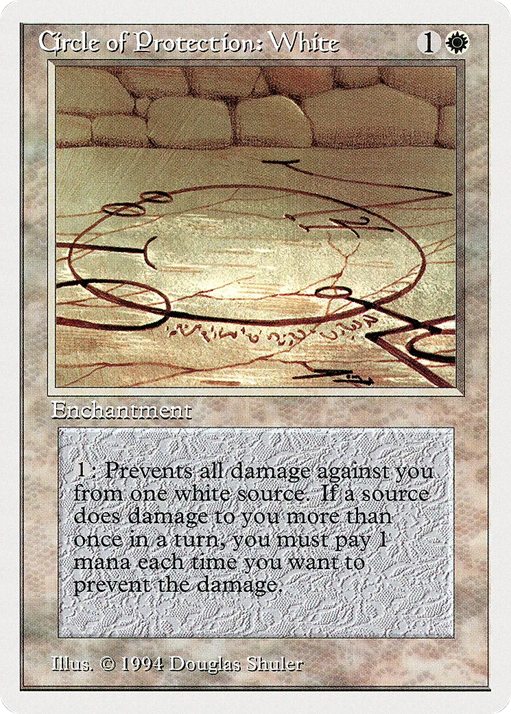 Circle of Protection: White — Summer Magic / Edgar — Magic: The Gathering
