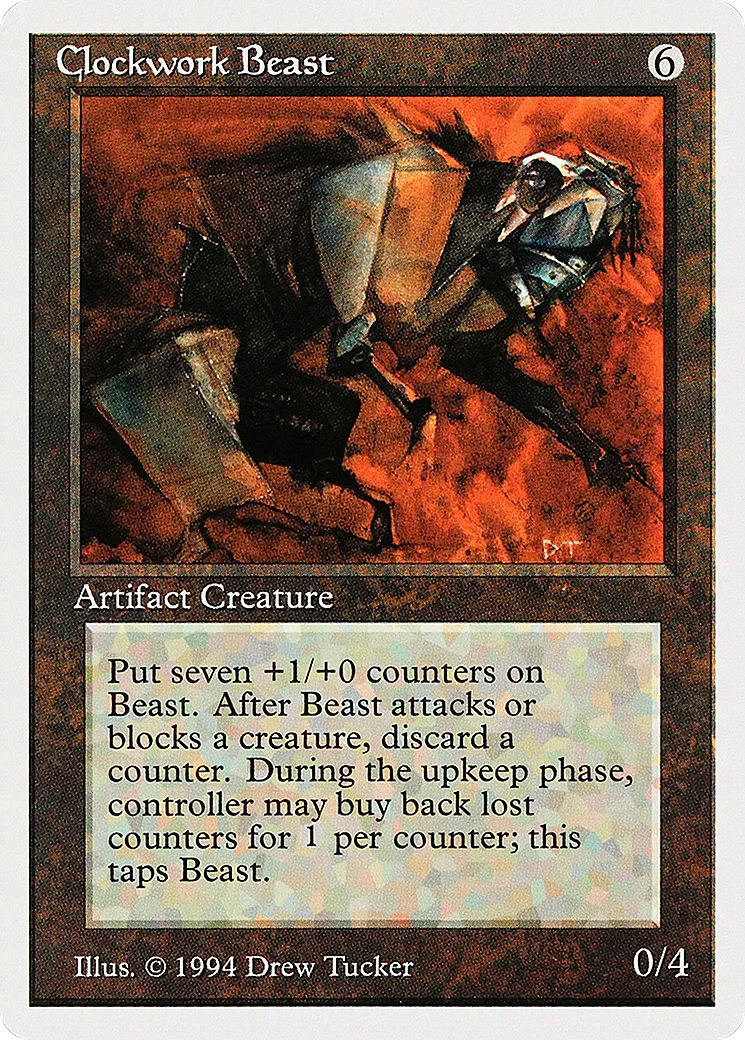 Clockwork Beast — Summer Magic / Edgar — Magic: The Gathering