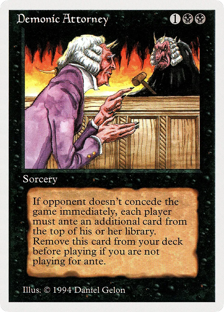 Demonic Attorney — Summer Magic / Edgar — Magic: The Gathering