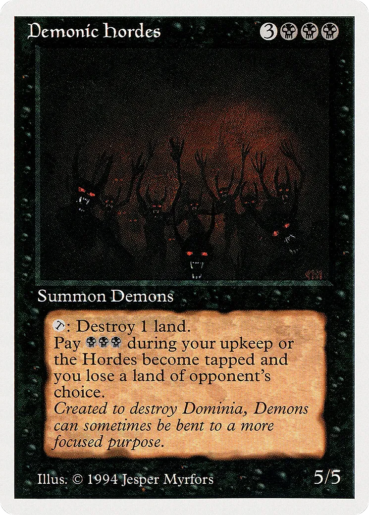 Demonic Hordes — Summer Magic / Edgar — Magic: The Gathering