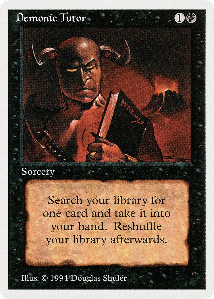 Demonic Tutor — Summer Magic / Edgar — Magic: The Gathering