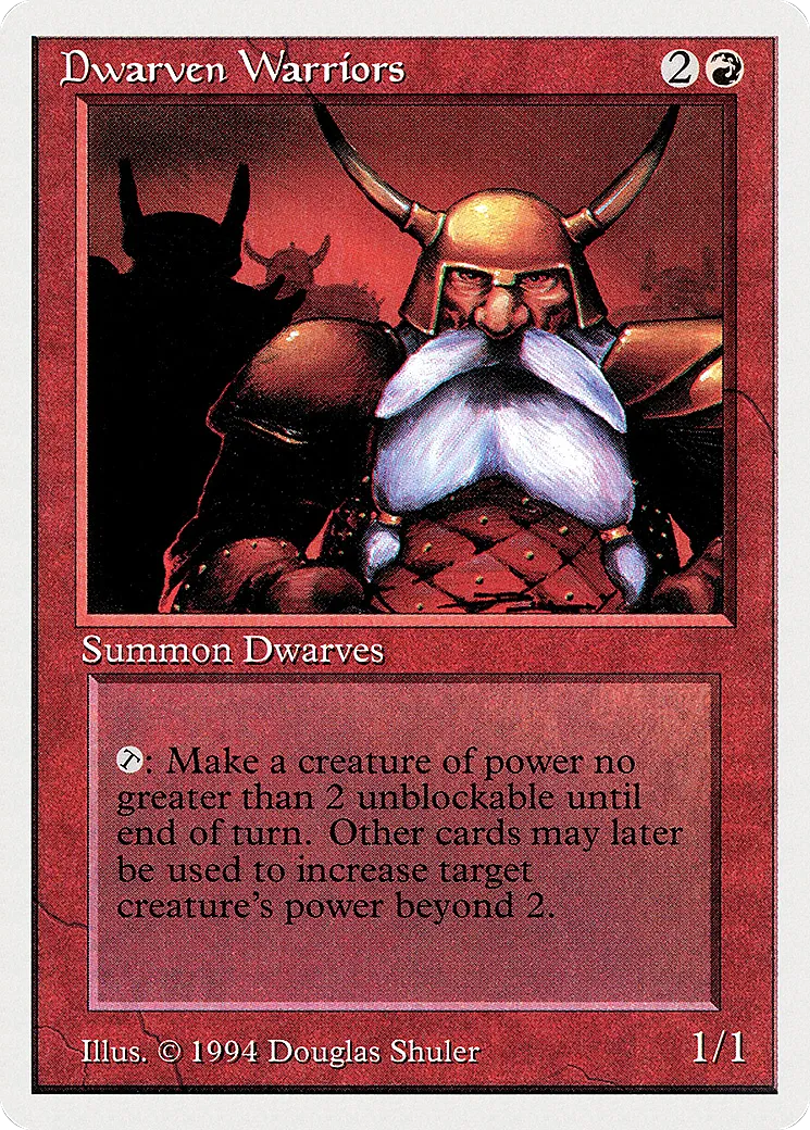 Dwarven Warriors — Summer Magic / Edgar — Magic: The Gathering