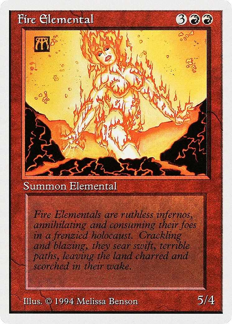 Fire Elemental — Summer Magic / Edgar — Magic: The Gathering