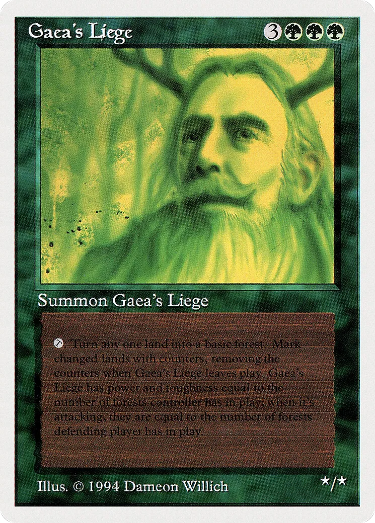 Gaea's Liege — Summer Magic / Edgar — Magic: The Gathering