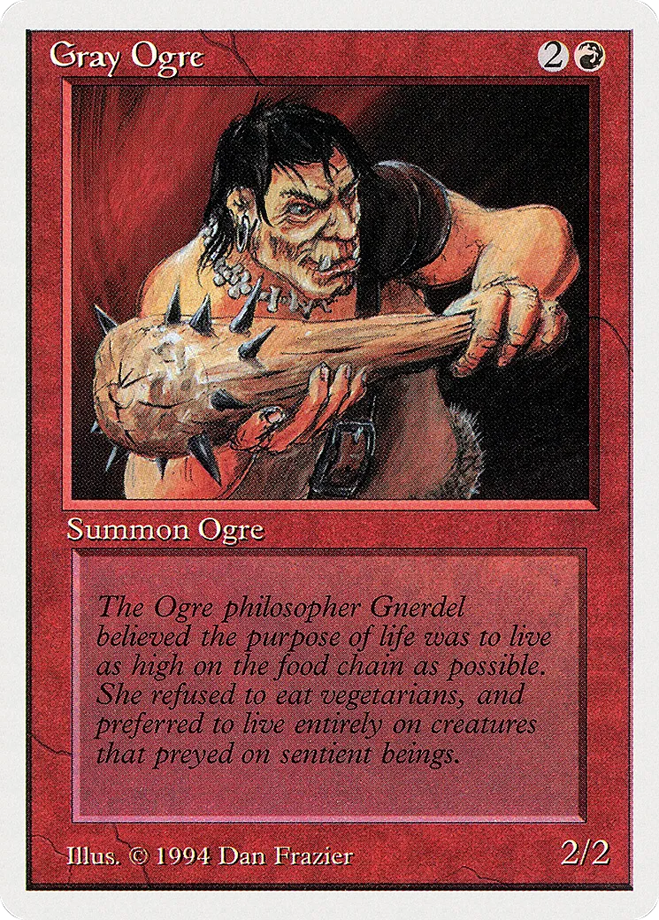 Gray Ogre — Summer Magic / Edgar — Magic: The Gathering
