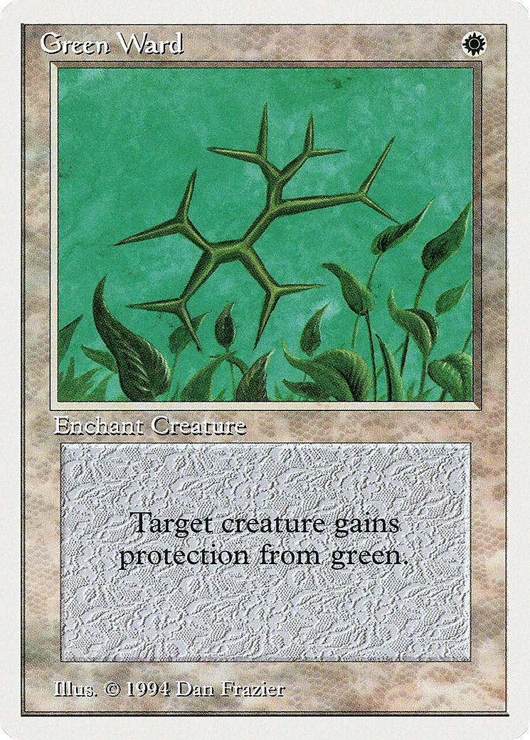 Green Ward — Summer Magic / Edgar — Magic: The Gathering
