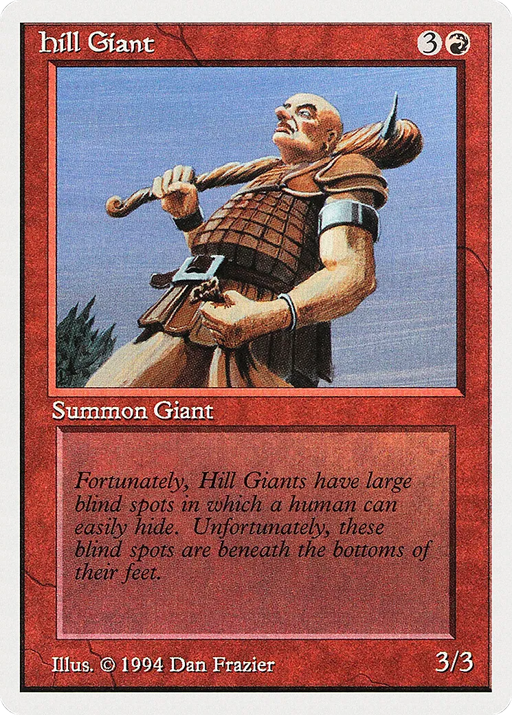 Hill Giant — Summer Magic / Edgar — Magic: The Gathering