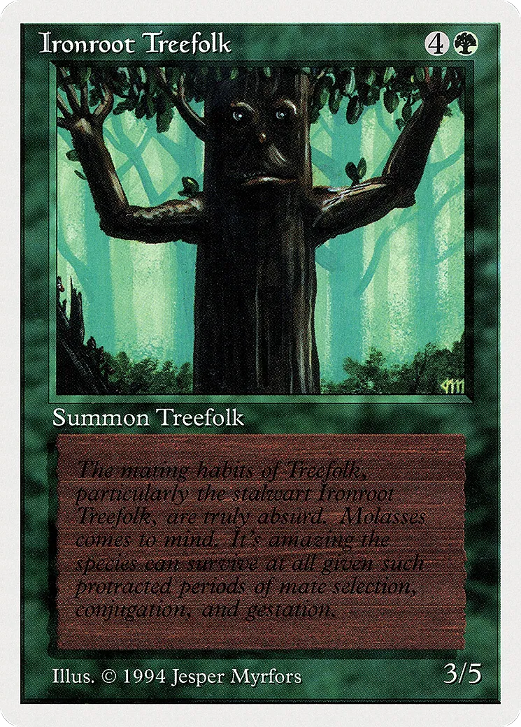Ironroot Treefolk — Summer Magic / Edgar — Magic: The Gathering
