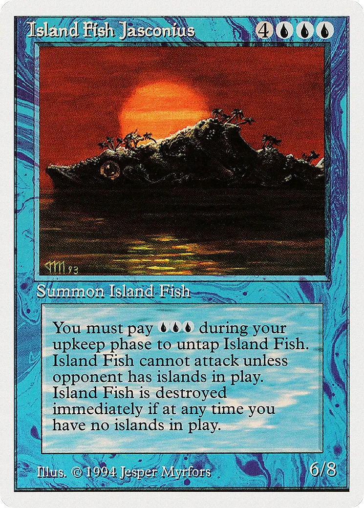 Island Fish Jasconius — Summer Magic / Edgar — Magic: The Gathering