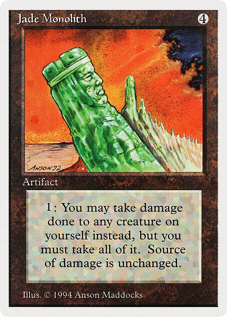 Jade Monolith — Summer Magic / Edgar — Magic: The Gathering