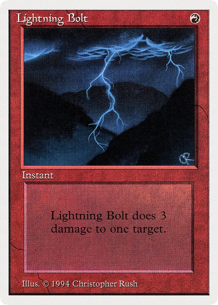 Lightning Bolt — Summer Magic / Edgar — Magic: The Gathering