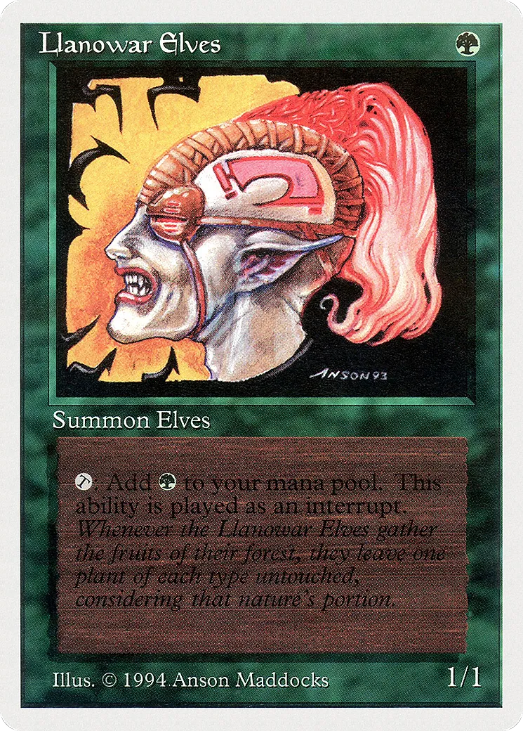 Llanowar Elves — Summer Magic / Edgar — Magic: The Gathering