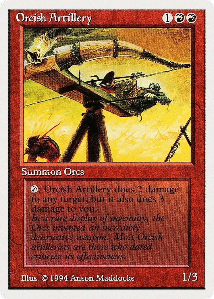 Orcish Artillery — Summer Magic / Edgar — Magic: The Gathering