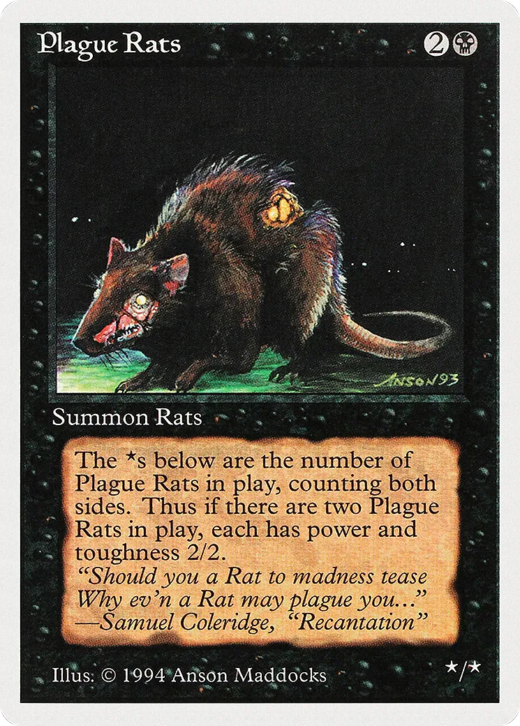 Plague Rats from Summer Magic / Edgar - Magic: The Gathering