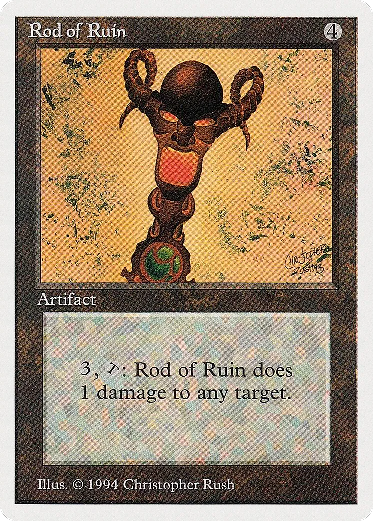 Rod of Ruin — Summer Magic / Edgar — Magic: The Gathering