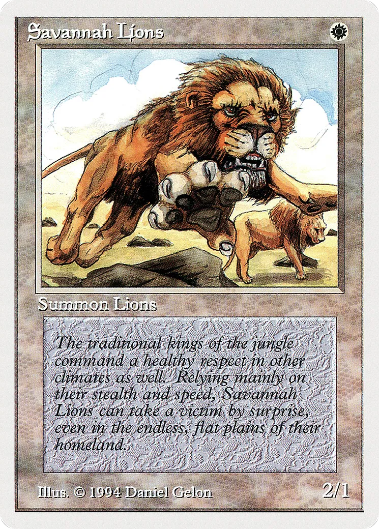 Savannah Lions — Summer Magic / Edgar — Magic: The Gathering