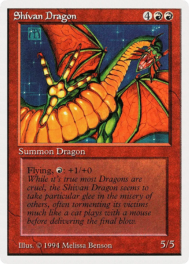 Shivan Dragon — Summer Magic / Edgar — Magic: The Gathering