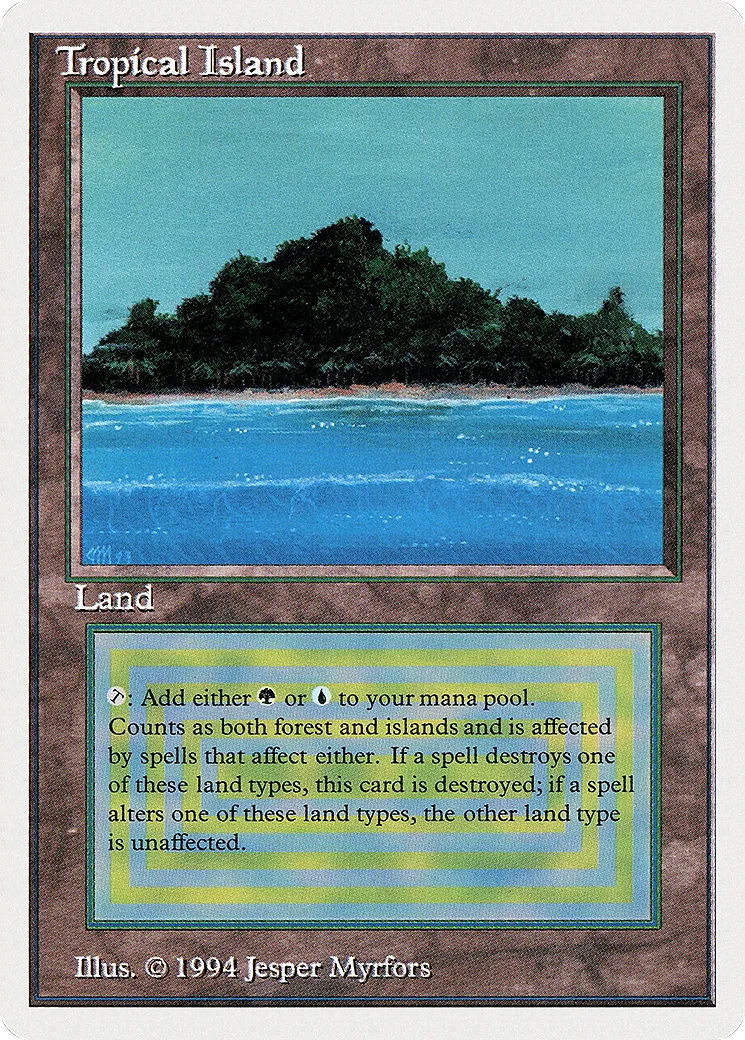 Tropical Island — Summer Magic / Edgar — Magic: The Gathering