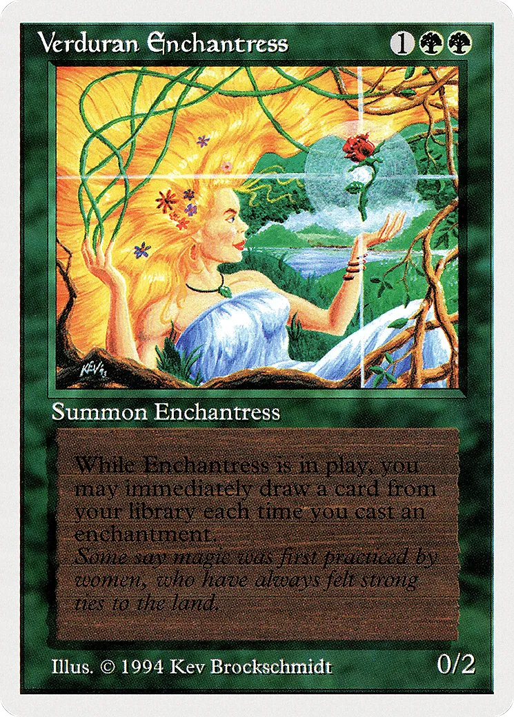 Verduran Enchantress — Summer Magic / Edgar — Magic: The Gathering