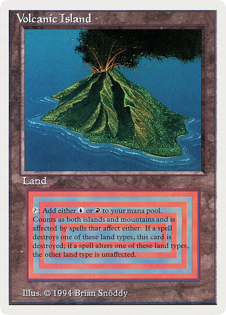 Volcanic Island — Summer Magic / Edgar — Magic: The Gathering