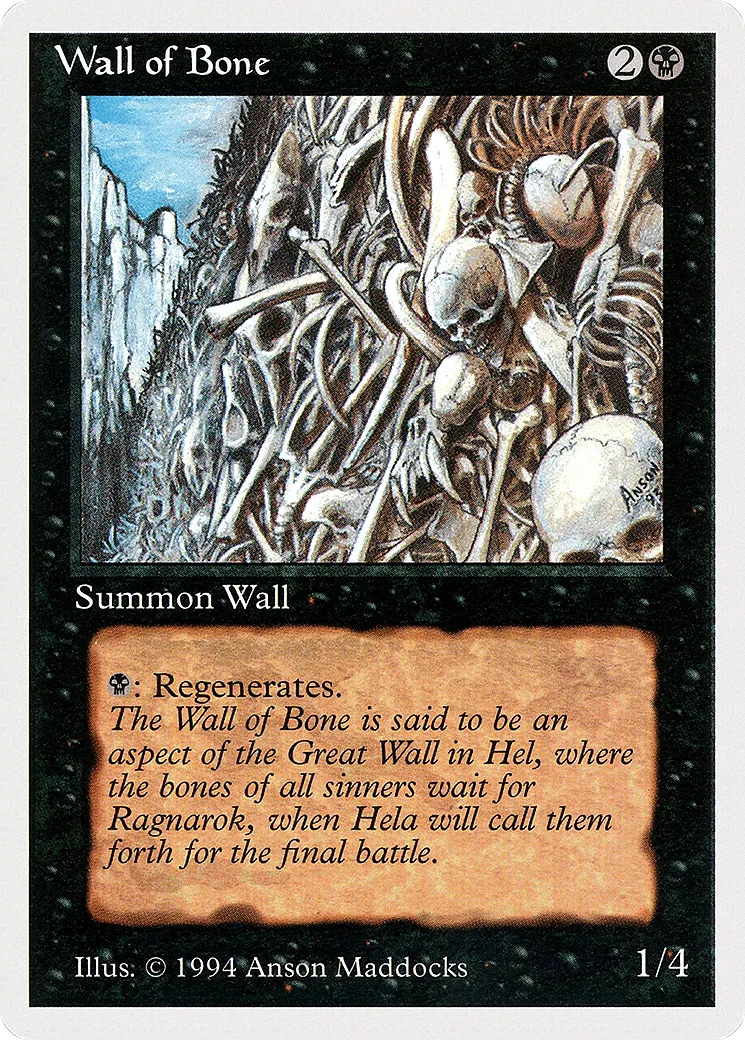 Wall of Bone — Summer Magic / Edgar — Magic: The Gathering