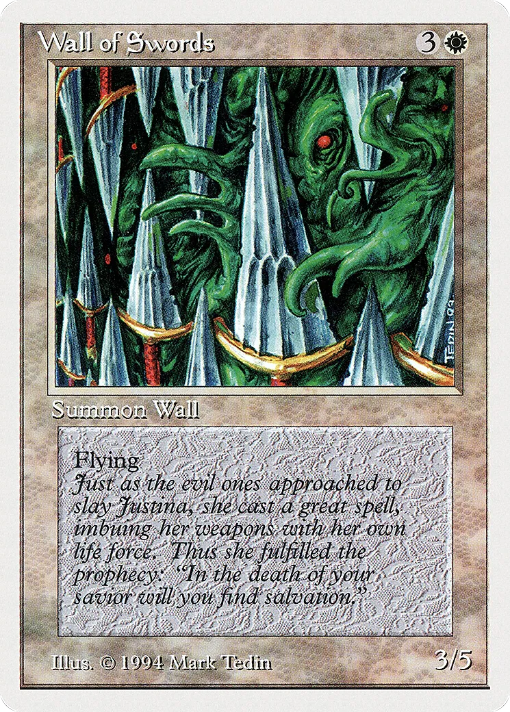 Wall of Swords — Summer Magic / Edgar — Magic: The Gathering