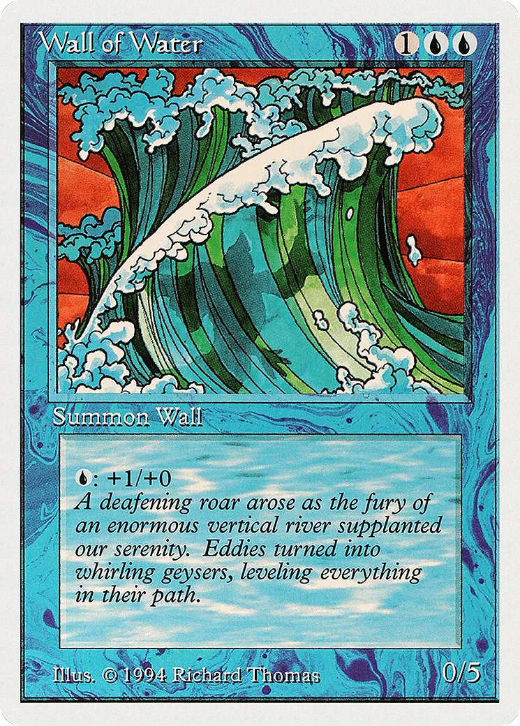 Wall of Water — Summer Magic / Edgar — Magic: The Gathering