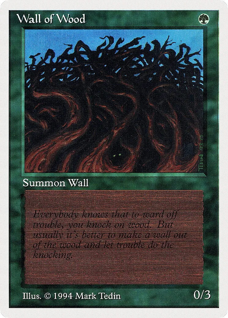 Wall of Wood — Summer Magic / Edgar — Magic: The Gathering