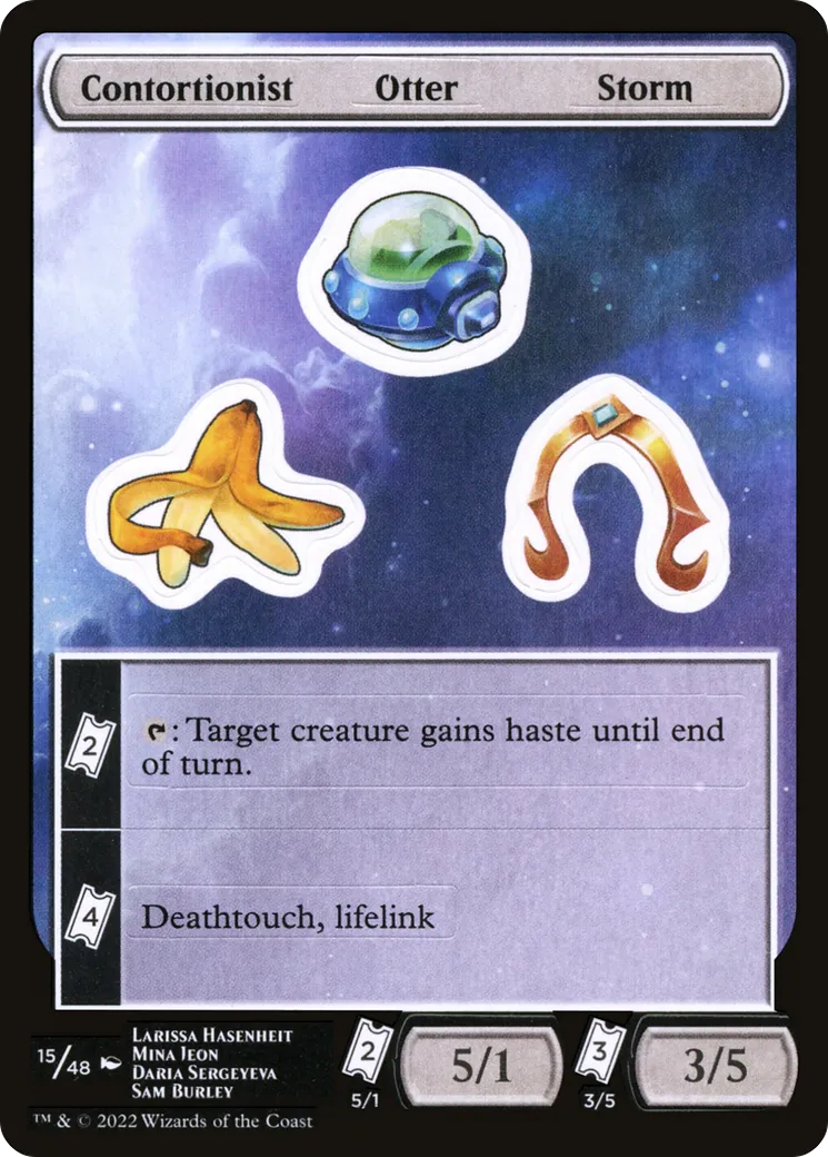 Contortionist Otter Storm — Unfinity Sticker Sheets — Magic: The Gathering