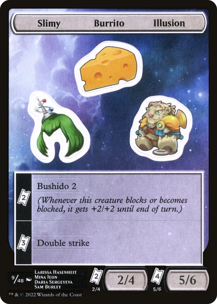Slimy Burrito Illusion — Unfinity Sticker Sheets — Magic: The Gathering