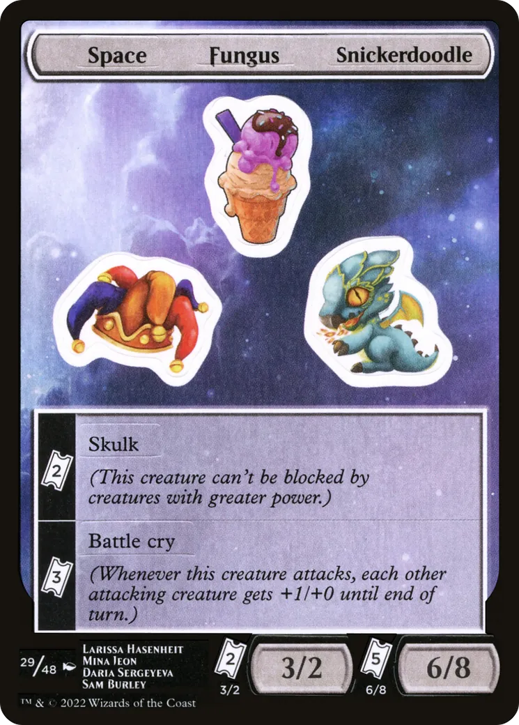 Space Fungus Snickerdoodle — Unfinity Sticker Sheets — Magic: The Gathering