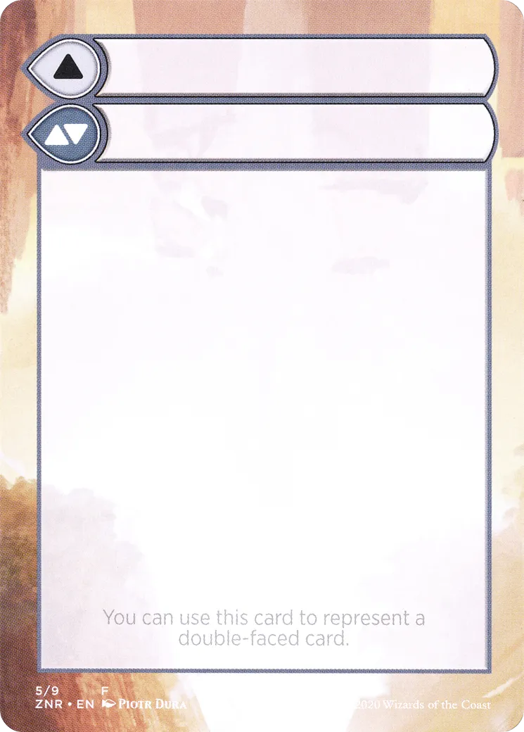Double-Faced Substitute Card — Zendikar Rising Substitute Cards — Magic: The Gathering