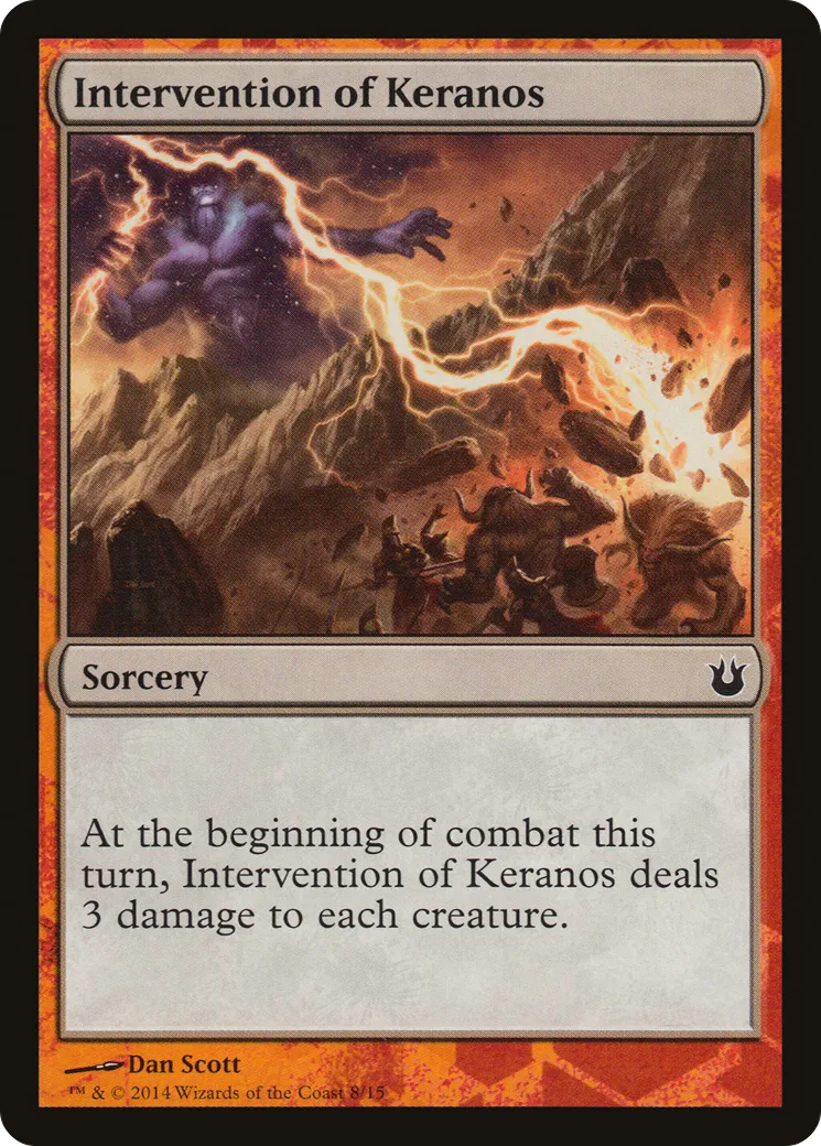 Intervention of Keranos — Battle the Horde — Magic: The Gathering