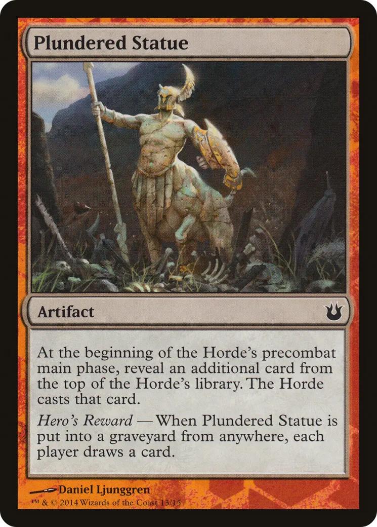 Plundered Statue — Battle the Horde — Magic: The Gathering