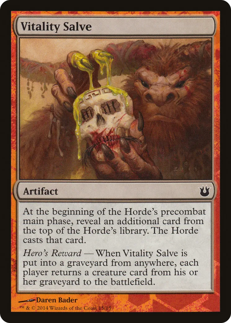 Vitality Salve — Battle the Horde — Magic: The Gathering