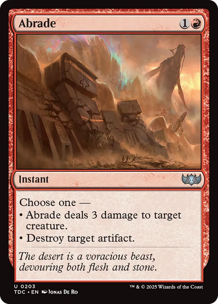 Abrade — Tarkir: Dragonstorm Commander — Magic: The Gathering