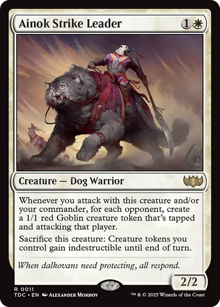 Chef d'assaut aïnok — Tarkir: Dragonstorm Commander — Magic: The Gathering