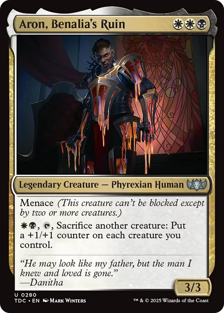 Aron, Benalia's Ruin — Tarkir: Dragonstorm Commander — Magic: The Gathering