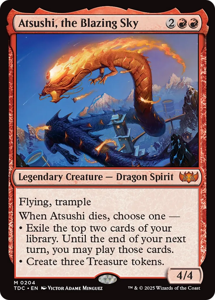 Atsushi, le ciel flamboyant — Tarkir: Dragonstorm Commander — Magic: The Gathering